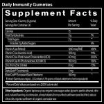 Daily Immunity Gummy supplement facts 1 gummy 5 grams 30 servings per container