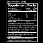 Detox + Cleanse Drops Supplement Facts 2 milliliters 30 servings per container