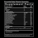 essential daily vitamin gummies supplement facts 1 gummy 5 grams 30 servings per container
